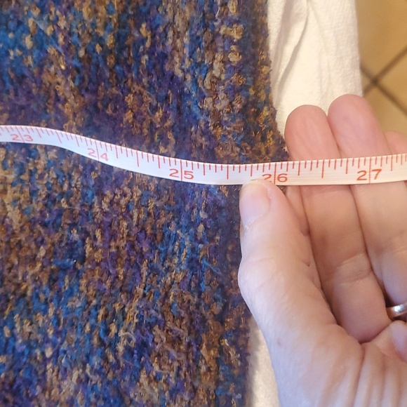 Evan‎ Picone Mock MultiColored Turtleneck LS Sz. L Sweater - Picture 9 of 9